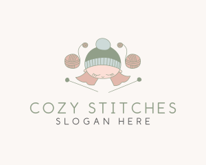 Crochet - Cute Kid Crochet logo design