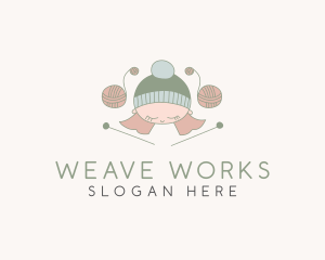 Loom - Cute Kid Crochet logo design