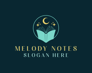 Notes - Astral Moon Book logo design