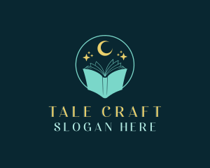 Story - Astral Moon Book logo design