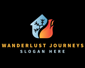 Sustainability - Fire & Ice Temperature logo design