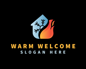 Fire & Ice Temperature logo design