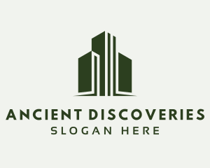 Green Skyscraper Hotel logo design