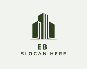 Apartment - Green Skyscraper Hotel logo design