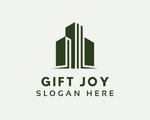 Green Skyscraper Hotel logo design