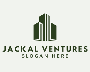 Green Skyscraper Hotel logo design