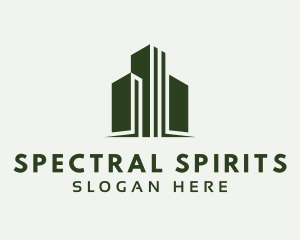 Green Skyscraper Hotel logo design