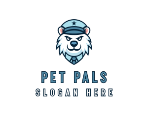 Police Polar Bear logo design