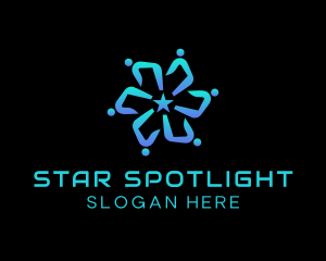 Gradient Star Foundation logo design