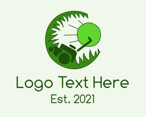 Lawn Mower - Circle Lawn Care logo design