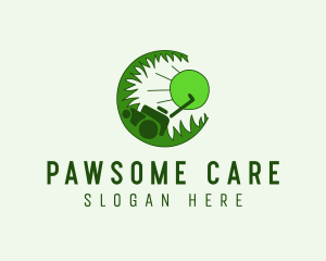 Mowing Lawn Care  logo design