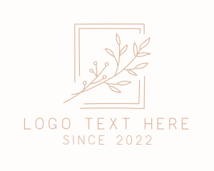 Essential Oil - Artisinal Herb Frame logo design