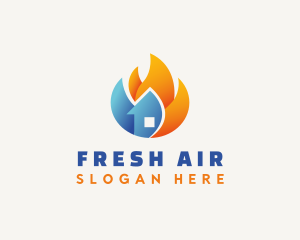 Warm Cool Ventilation logo design