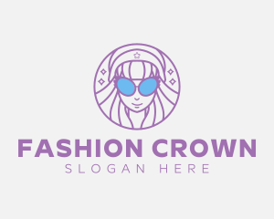 Fashion Girl Glasses logo design