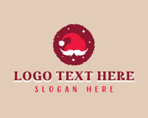 Noel - Santa Hat Christmas logo design