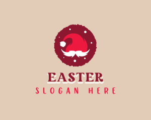 Santa Hat Christmas Logo