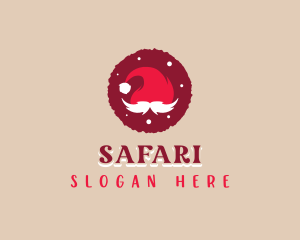 Santa Hat Christmas Logo
