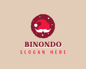 Holiday - Santa Hat Christmas logo design