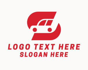 Rental - Red  Express Car logo design