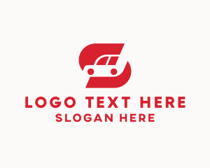 Red  Express Car logo design