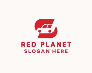 Red  Express Car logo design