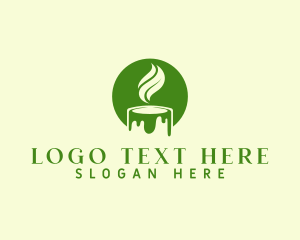 Leaf - Scented Candle Therapy logo design