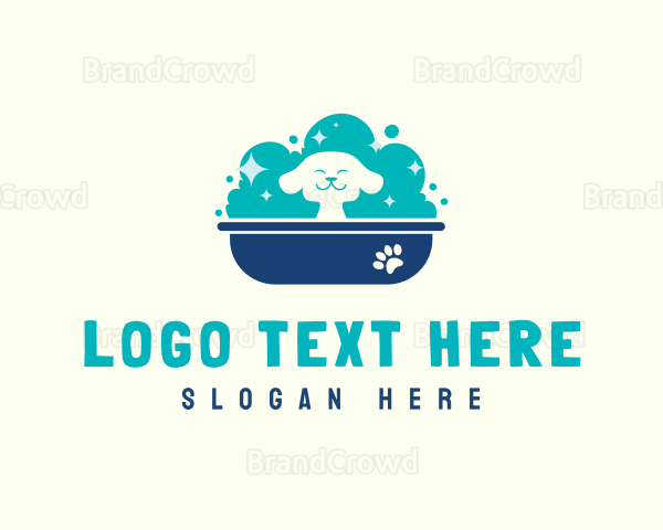 Bubble Bath Dog Grooming Logo