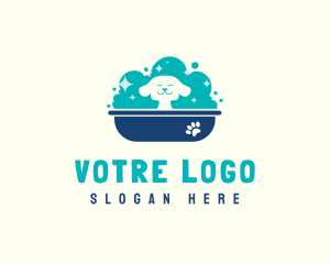 Bubble Bath Dog Grooming Logo