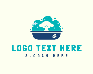 Animal Shelter - Bubble Bath Dog Grooming logo design