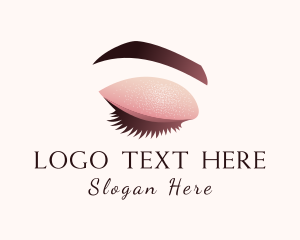 Lady - Gradient Eye Makeup logo design