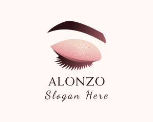 Gradient Eye Makeup logo design