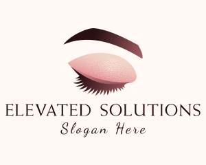 Gradient Eye Makeup logo design