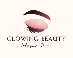 Aesthetician - Gradient Eye Makeup logo design