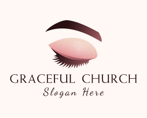 Makeup Artist - Gradient Eye Makeup logo design