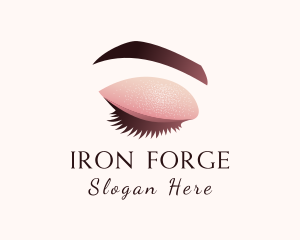 Gradient Eye Makeup logo design