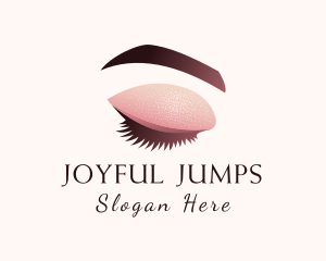 Gradient Eye Makeup logo design