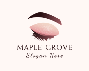 Gradient Eye Makeup logo design