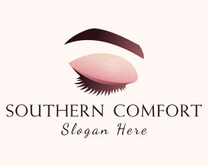 Gradient Eye Makeup logo design