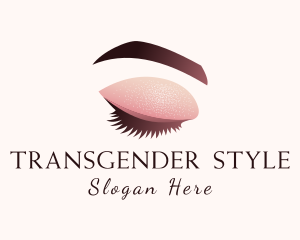 Gradient Eye Makeup logo design