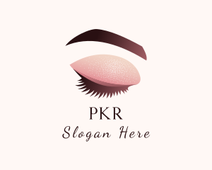 Gradient Eye Makeup logo design