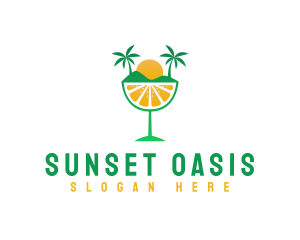 Fruit Beach Resort logo design