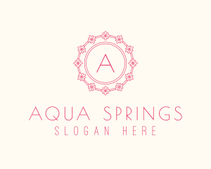 Spring Flower Plant  logo design