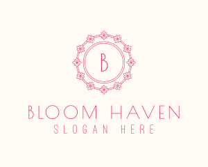 Spring Flower Plant  logo design