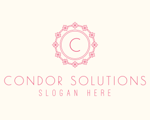 Spring Flower Plant  logo design