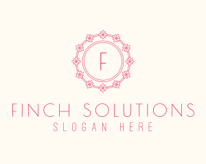 Spring Flower Plant  logo design