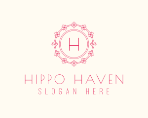 Spring Flower Plant  logo design