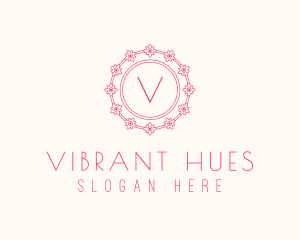 Spring Flower Plant  logo design