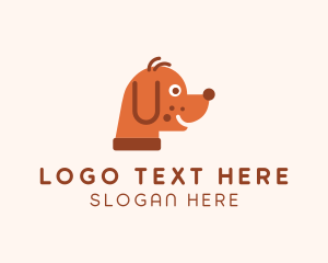 Domesticated Animal - Cute Pet Grooming logo design