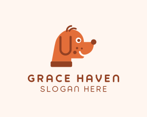 Dog Walker - Cute Pet Grooming logo design