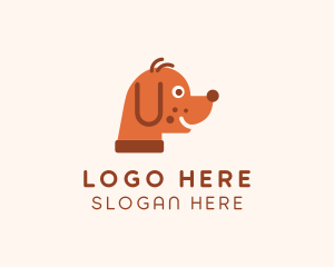 Puppy - Cute Pet Grooming logo design